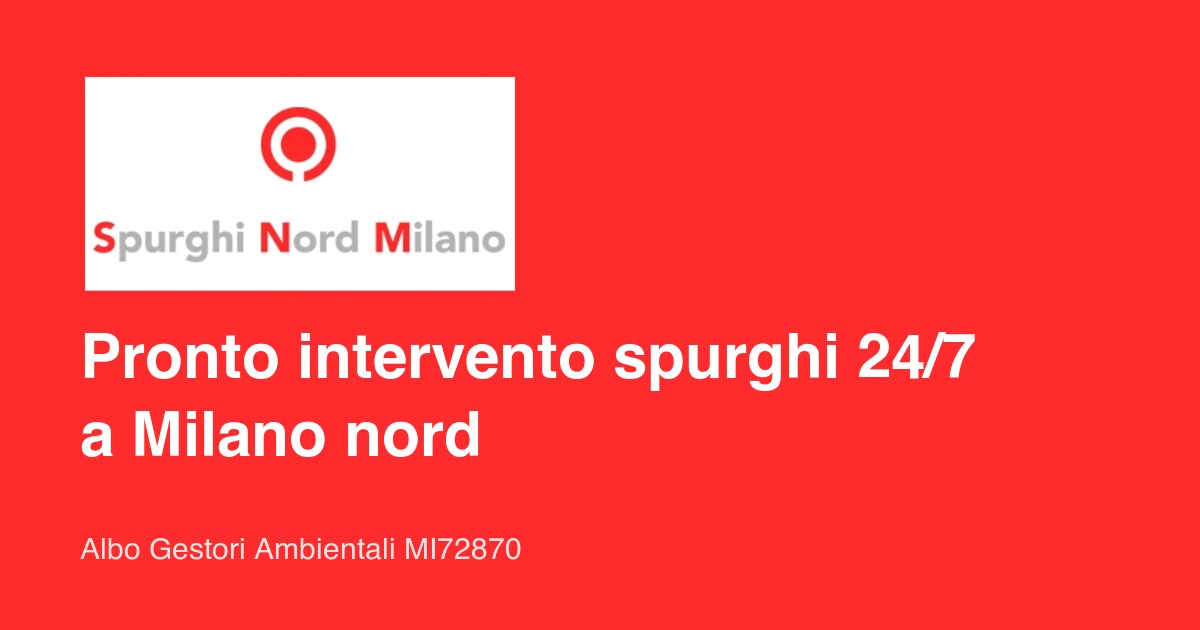 Immagine di Spurghi Nord Milano